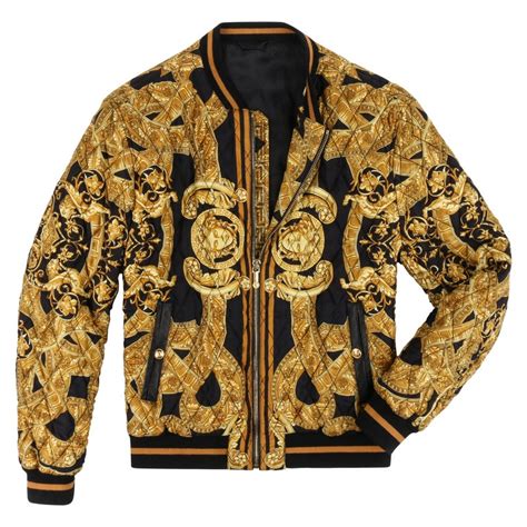 black and gold versace jacket